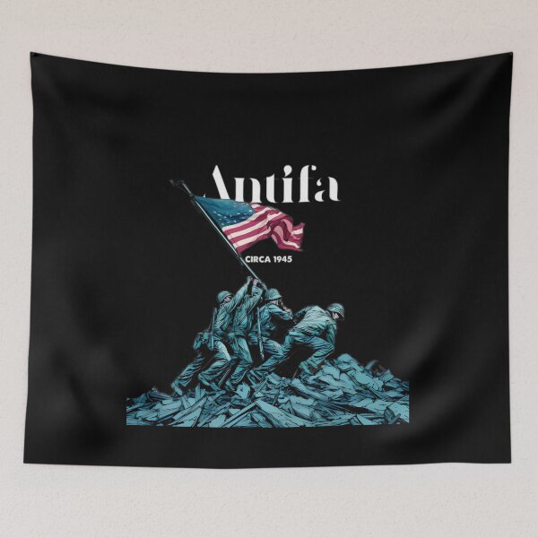 Item preview, Antifa -  Anti Fascist Action circa 1945, Democracy ,No Kings in America designed and sold by Haupalette.