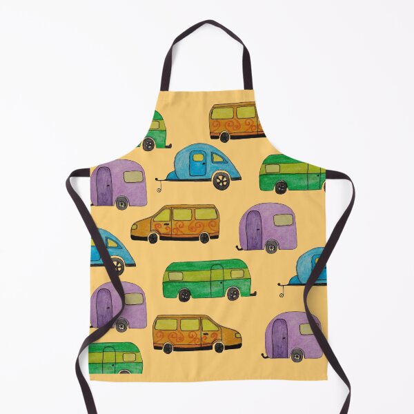 Item preview, Camping caravans pattern designed and sold by LitchiArt.