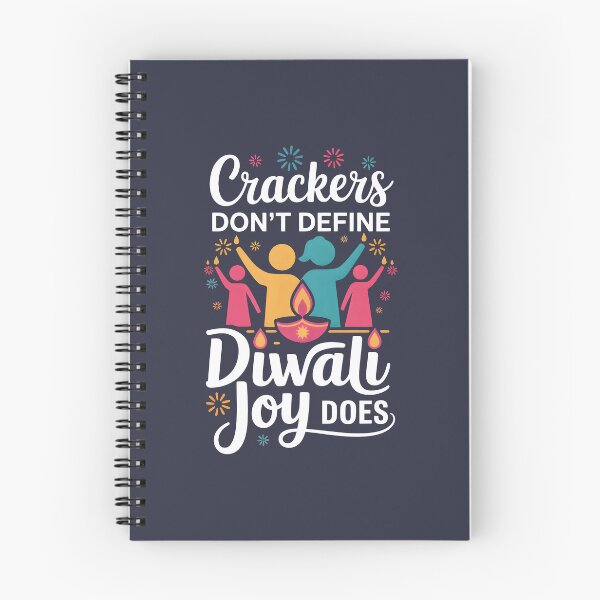 Item preview, Crackers Don’t Define Diwali Joy Does – Meaningful Festival Design designed and sold by Jollys-ArtShop.