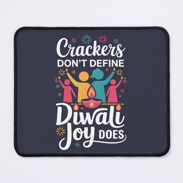 Item preview, Crackers Don’t Define Diwali Joy Does – Meaningful Festival Design designed and sold by Jollys-ArtShop.