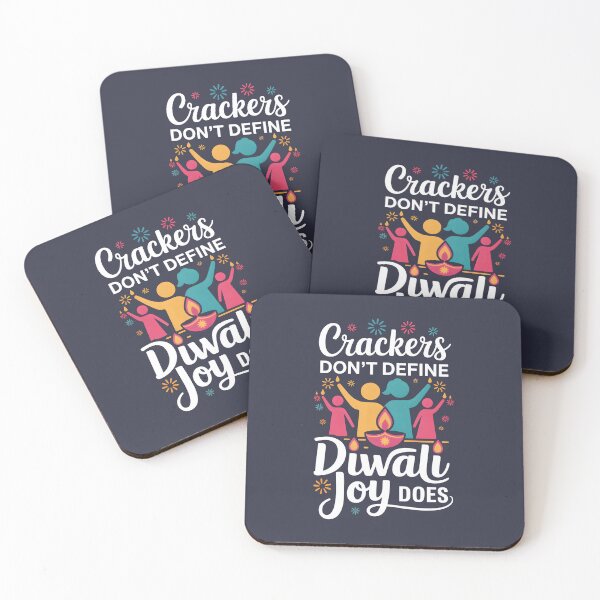 Item preview, Crackers Don’t Define Diwali Joy Does – Meaningful Festival Design designed and sold by Jollys-ArtShop.
