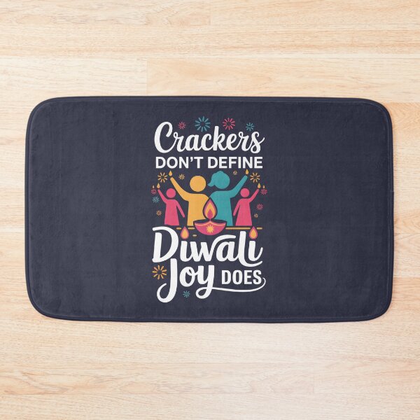 Item preview, Crackers Don’t Define Diwali Joy Does – Meaningful Festival Design designed and sold by Jollys-ArtShop.