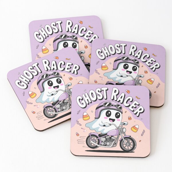 Item preview, Ghost Racer – Cute Halloween Chopper Rider designed and sold by ClearPulse.
