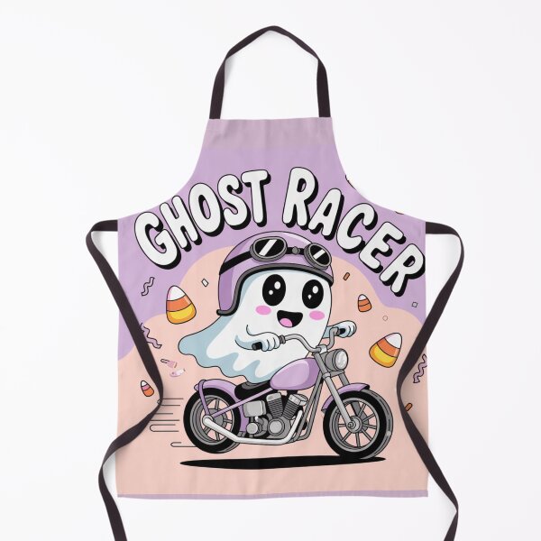 Item preview, Ghost Racer – Cute Halloween Chopper Rider designed and sold by ClearPulse.