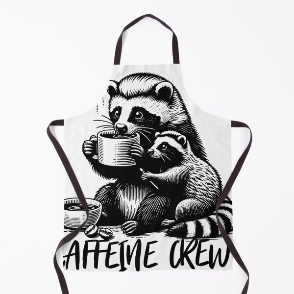 Item preview, Caffeine Crew – Funny Raccoon Coffee Lover Design designed and sold by Graphic Botique.