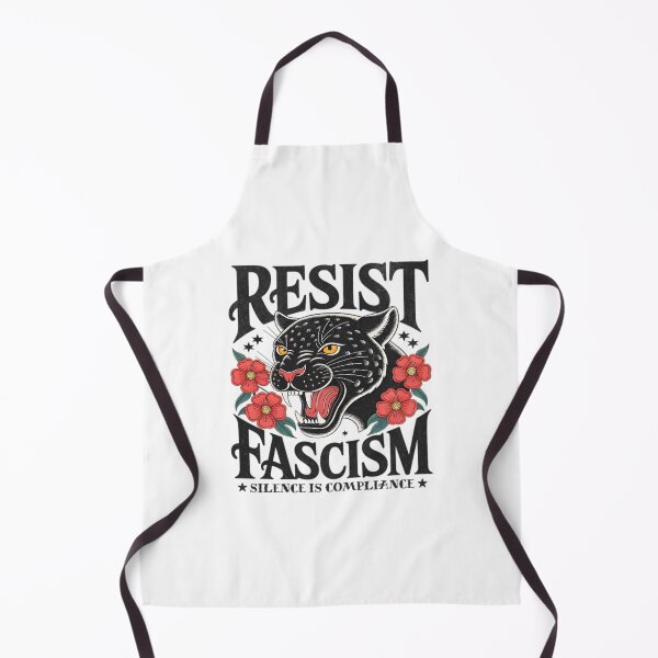 Item preview, Resist Fascism Vintage Floral Black Cat, Democracy ,No Kings in America designed and sold by Haupalette.