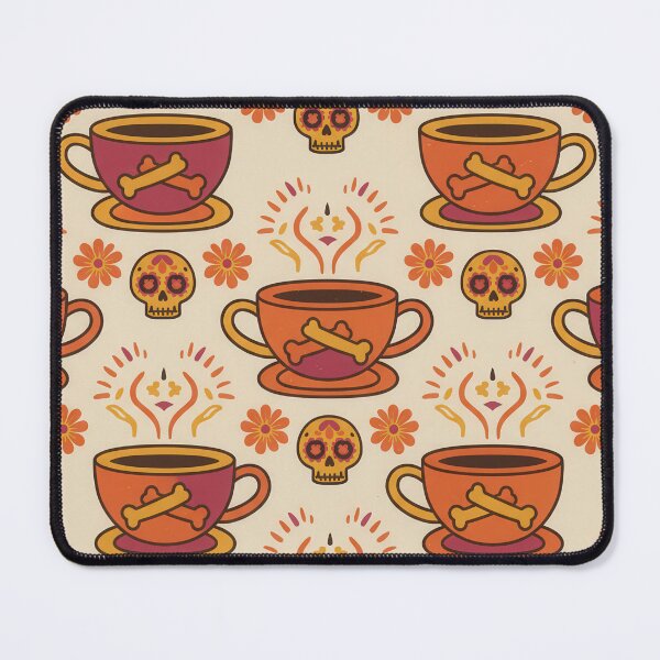 Item preview, Sugar Skull Coffee Cup Seamless Pattern designed and sold by RGShirtWorks.