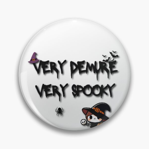 Item preview, "Very Demure Very Spooky Aesthetic Halloween Quote | Cute Witch Kawaii Design for Halloween 2025" designed and sold by Uramerstore.