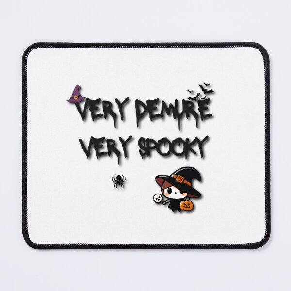 Item preview, "Very Demure Very Spooky Aesthetic Halloween Quote | Cute Witch Kawaii Design for Halloween 2025" designed and sold by Uramerstore.