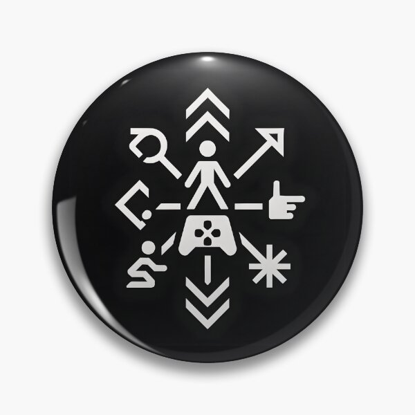 Item preview, Gamer Skill Tree Icons – Minimal Monochrome Controller HUD designed and sold by VoidBloom Studio.