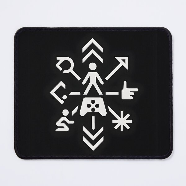 Item preview, Gamer Skill Tree Icons – Minimal Monochrome Controller HUD designed and sold by VoidBloom Studio.