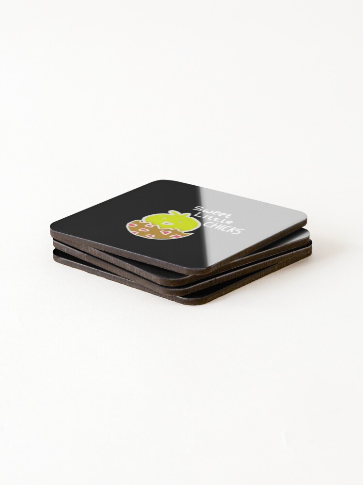 Thumbnail 4 of 5, Coasters (Set of 4), Sweet Little Chicks designed and sold by RoniShorter.