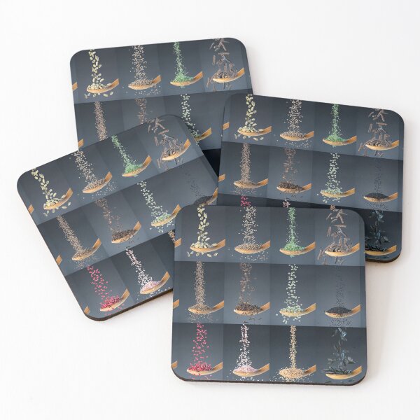 Item preview, Flavor explosion – natural spices on wooden spoons designed and sold by PhotoArt Thomas Klee.