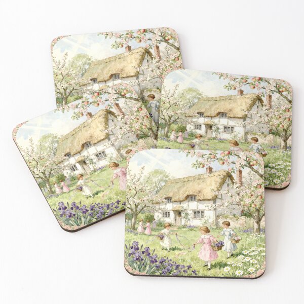 Item preview, Enchanted English Cottage and Magic Flowers Spring designed and sold by SoniaSarkali.