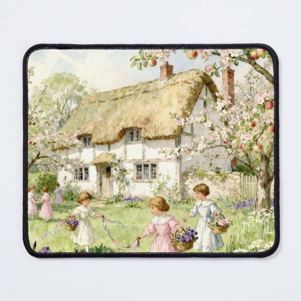 Item preview, Enchanted English Cottage and Magic Flowers Spring designed and sold by SoniaSarkali.