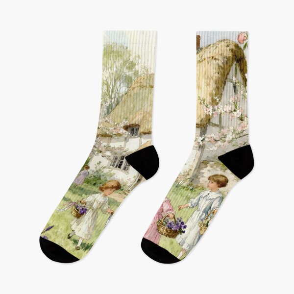 Item preview, Enchanted English Cottage and Magic Flowers Spring designed and sold by SoniaSarkali.