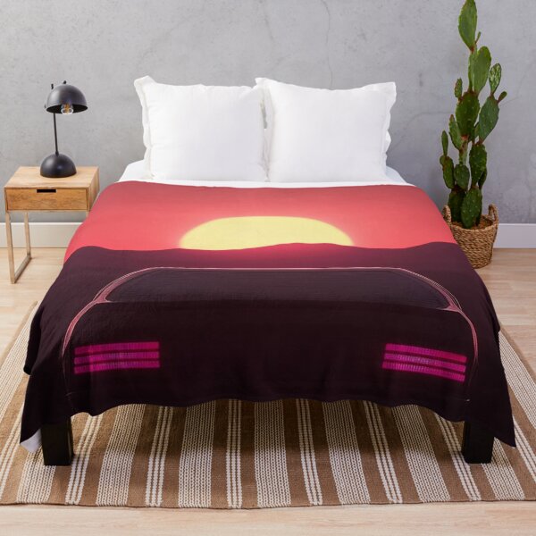 Item preview, Retro Car in Vivid Sunset designed and sold by GraphicMondaze.