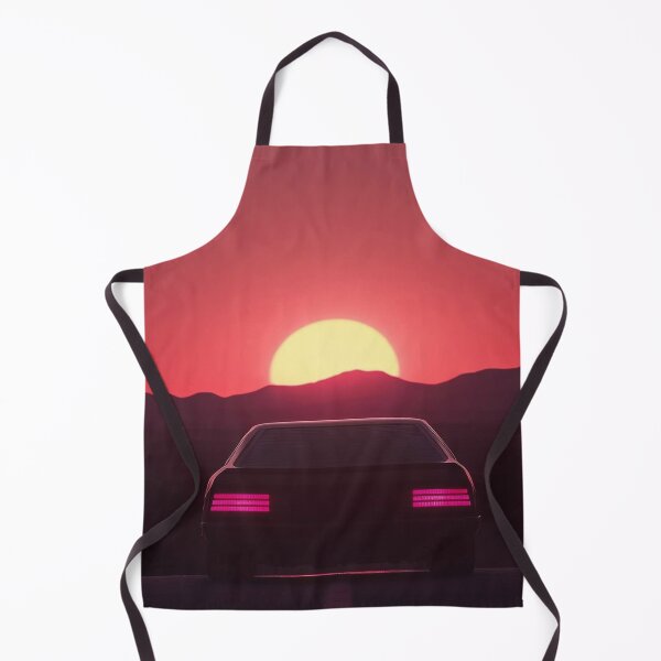 Item preview, Retro Car in Vivid Sunset designed and sold by GraphicMondaze.