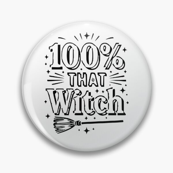 Item preview, 100% That Witch – Confident Witchy Halloween Quote designed and sold by Bold Doodles.
