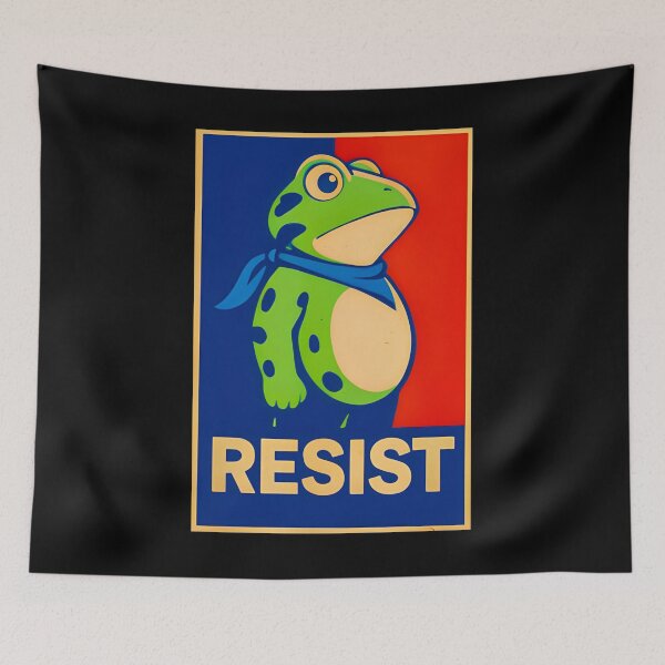 Item preview, RESIST Anti-Trump  Portland Frog Protest, No Kings In America, No Kings designed and sold by Haupalette.