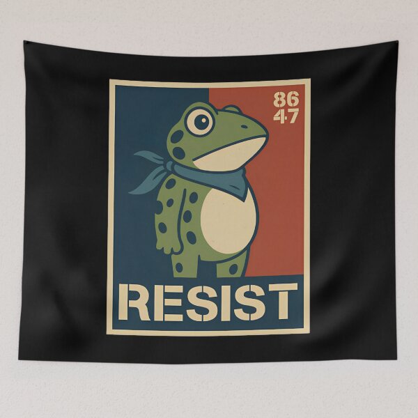 Item preview, RESIST Anti-Trump  Portland Frog Protest, No Kings In America, No Kings designed and sold by Haupalette.