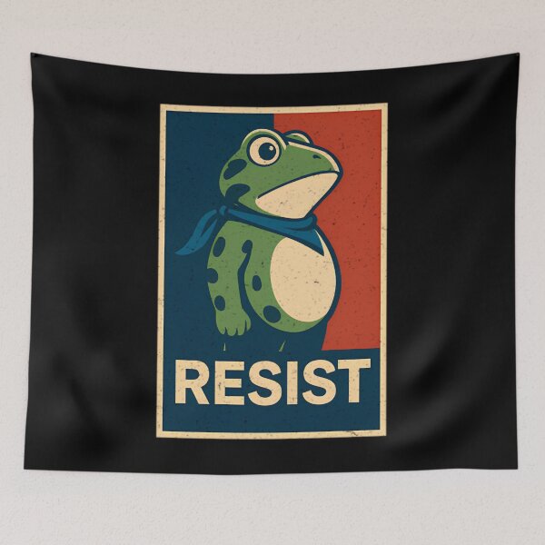 Item preview, RESIST Anti-Trump  Portland Frog Protest, No Kings In America, No Kings designed and sold by Haupalette.