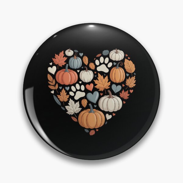 Item preview, Cute Dog Cat Paw Print Pumpkin Autumn Leaf Fall Thanksgiving designed and sold by PunkNation-Arts.