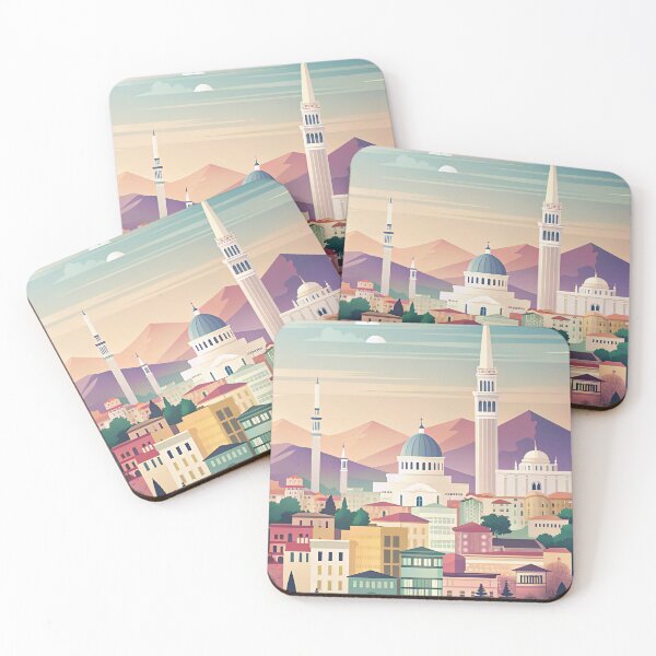 Item preview,  Minimalist skyline of tirana designed and sold by paulrommer.