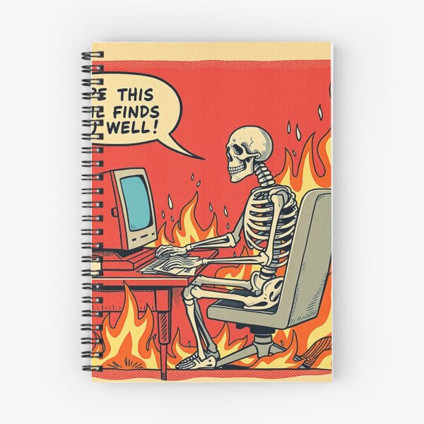 Item preview, You Got Mail – Skeleton Office Worker Meme  designed and sold by oldpussboss.