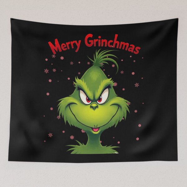 Artikelvorschau, Fröhliches Grinchmas-Weihnachtsdesign | Lustiges Feiertags-Cartoon-Kunstwerk entworfen und verkauft von James Bradly.