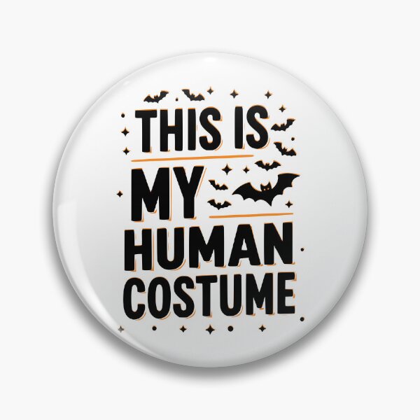 Item preview, This Is My Human Costume – Funny Halloween Joke Design designed and sold by Bold Doodles.