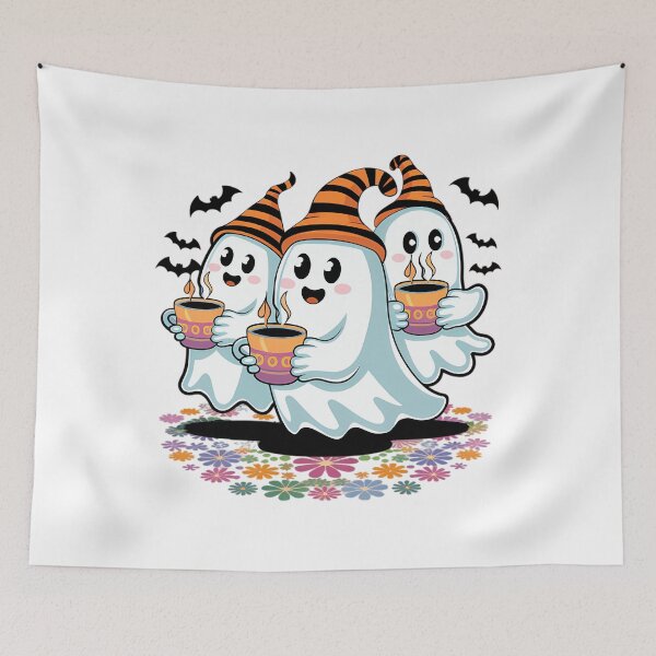 Item preview, Drink coffe ghost happy halloween designed and sold by HellD3vil-Art.