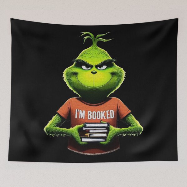 Item preview, The Grinch Book Lover | Funny Reading Quote Illustration designed and sold by James  Bradly.