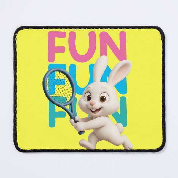 Item preview, cute bunny plays tennis designed and sold by Mauswohn.