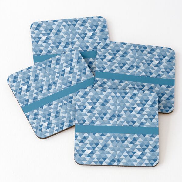 Item preview, Geometric Triangle Pattern – Blue Background Modern Design designed and sold by Cultradesign.