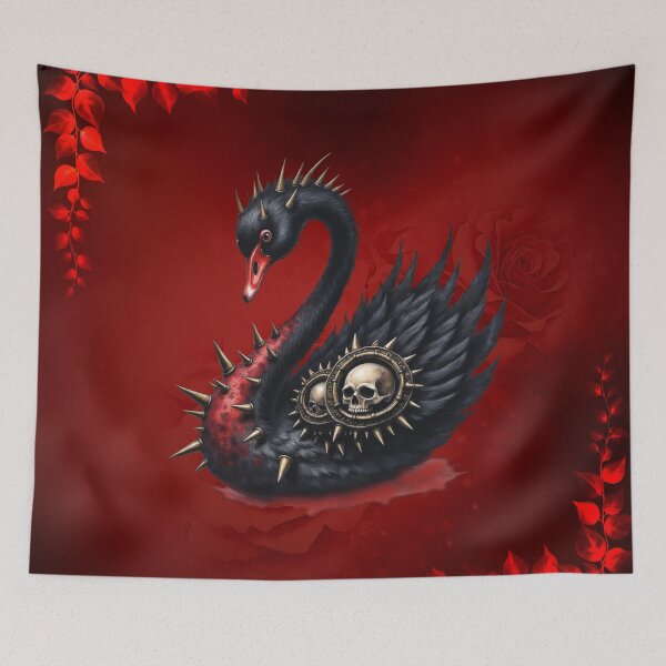 Item preview, Not Your Average Swan – Spikes, Skulls & Sass. designed and sold by nicky2342.