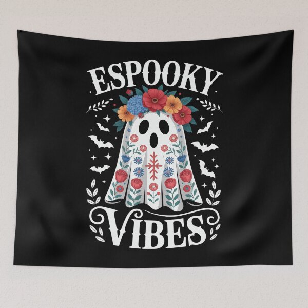 Item preview, Espooky Vibes Maestra Halloween Spanish Mexican Teacher designed and sold by HellD3vil-Art.