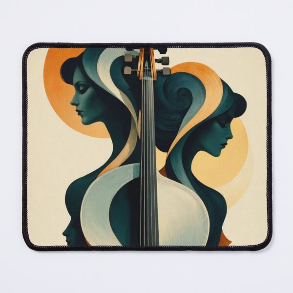 Item preview, The Art of Cello | Hybrid AI Abstract Rendition designed and sold by NickWhittleArt.