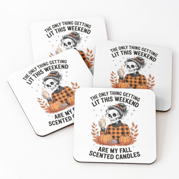 Item preview, Fall skeleton woman The only thing getting lit this weekend are my fall scented candles designed and sold by HellD3vil-Art.