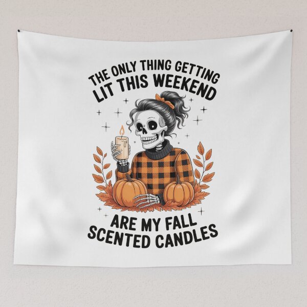 Item preview, Fall skeleton woman The only thing getting lit this weekend are my fall scented candles designed and sold by HellD3vil-Art.