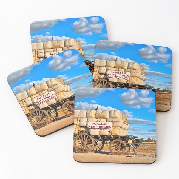 Item preview, Old wagon and wool bales, Barellan, Australia designed and sold by FranWest.