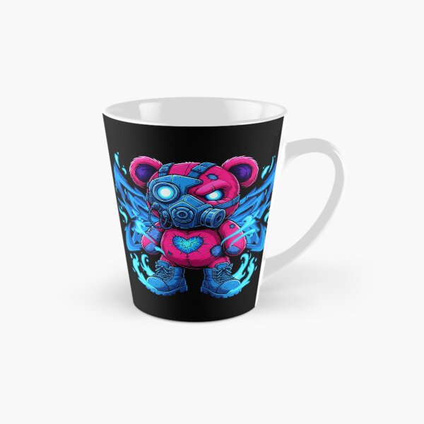 Item preview, Neon Vandal Cyberpunk Teddy Bear Mask Graphic designed and sold by zoughlal.