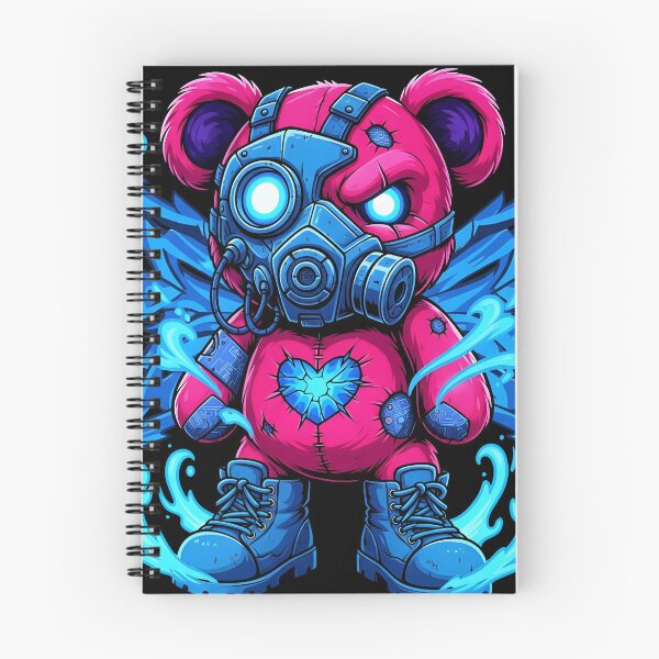 Item preview, Neon Vandal Cyberpunk Teddy Bear Mask Graphic designed and sold by zoughlal.