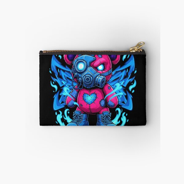 Item preview, Neon Vandal Cyberpunk Teddy Bear Mask Graphic designed and sold by zoughlal.
