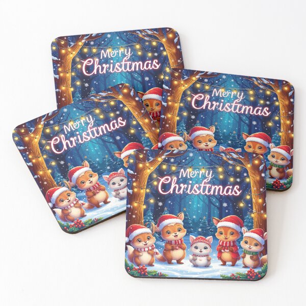 Item preview, Merry Christmas Forest Friends – Cute Holiday Animals designed and sold by AmetistLight.