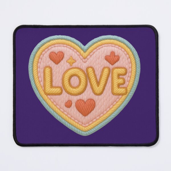Item preview, embroidered heart designed and sold by Mauswohn.