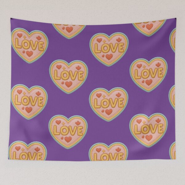 Item preview, embroidered heart designed and sold by Mauswohn.