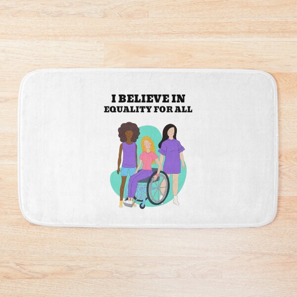 Item preview, I Believe in Equality for All – Inspirational Social Justice Quote Design designed and sold by Cultradesign.
