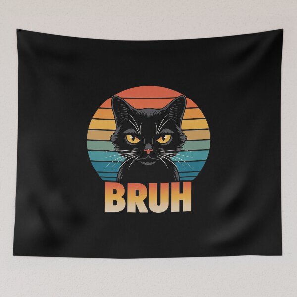 Item preview, Funny Cat Bruh designed and sold by petrichorsworld.