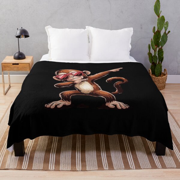 Item preview, Cool Cartoon Monkey with Sunglasses Doing Dab Pose | Funny Animal Illustration designed and sold by love3617.